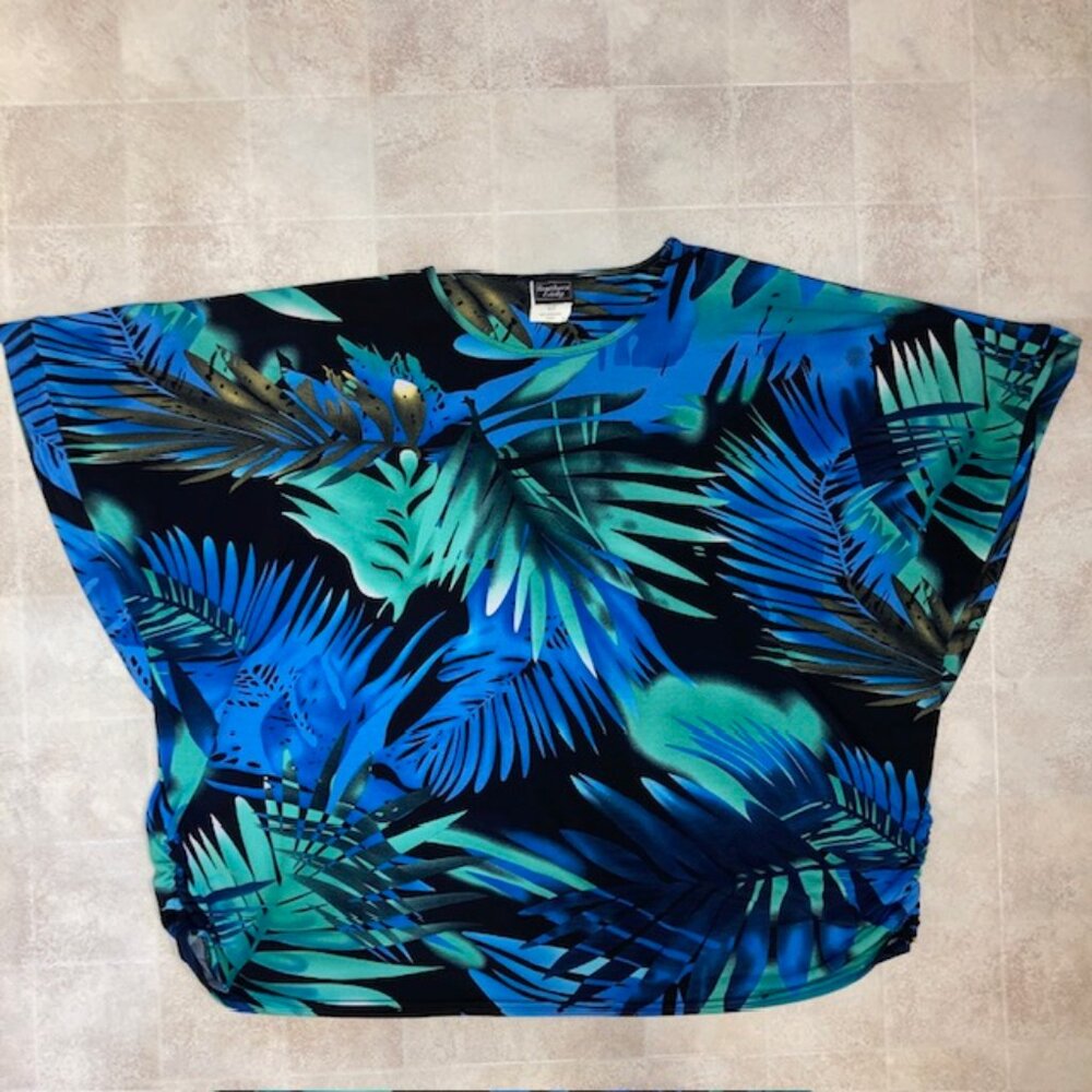 SOUTHERN LADY MULTICOLOR FLORAL PLUS 3X PULLOVER TOP
